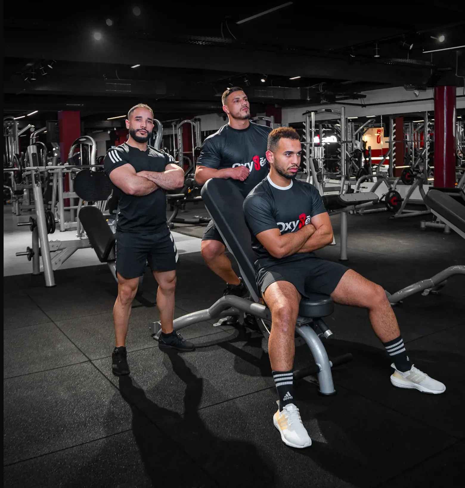 Les coachs Oxygēn sur le plateau du Mega Club